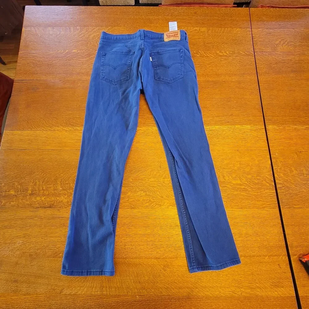 Levi's 514 Straight Jeans Blue Regular Fit Denim Pockets Men's Classic Style